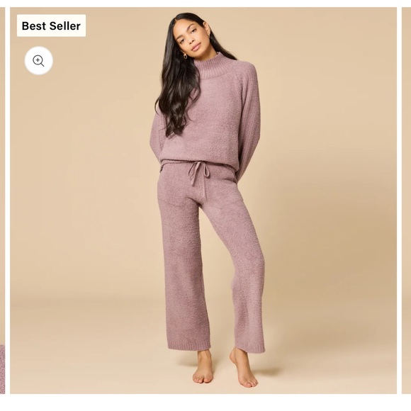 Marshmallow Rib Mock Neck with Long Pant - Picture 5 of 8